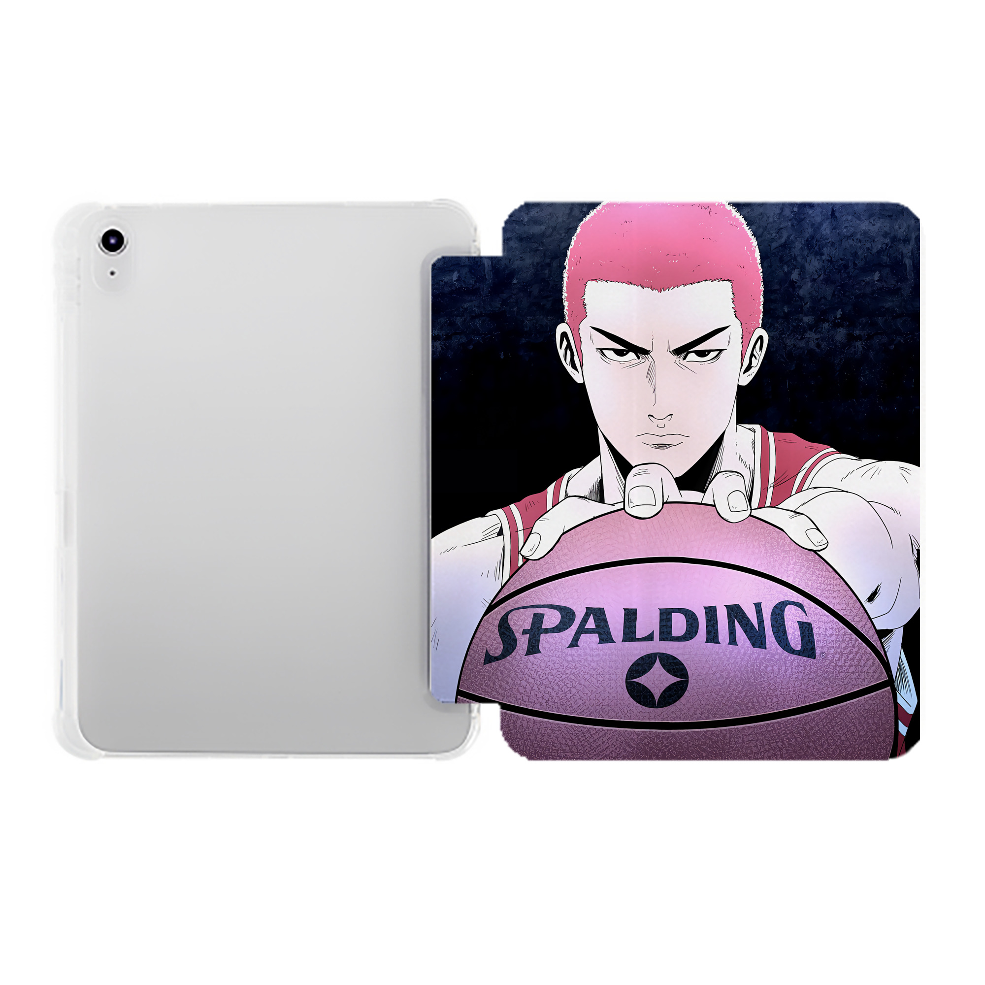 （画像用） SLAM DUNK／スラムダンク IPad ケース ペン収納付き 三つ折りスタンド PUレザー×シリコン 対応機種9.5/10.5/10.9インチ
